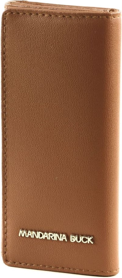 MANDARINA DUCK Leren Sleutelgeval Luna Key Holder Caramel Cafe Lichtbruin