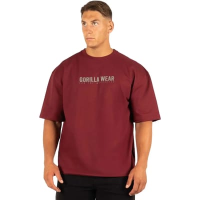 Gorilla Wear Callaway Oversized T-shirt - Bordeauxrood - S