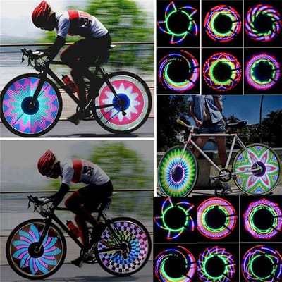 Waterdichte LED Spakenlichten voor Fietsen met 32 RGB Kleuren en 32 Veranderende Patronen - Fietsaccessoire voor Mountainbikes en Stadsfietsen