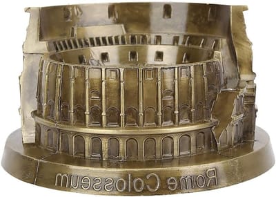 Miniatuurmodel van het Colosseum in metaal - Retro bronzen sculptuur voor handgemaakte decoratie en antieke architectuur in huis