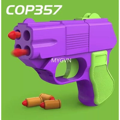 Pistolet COP 357 Coquille à Balle Molle Éjection Jouet Pistolet Tir Continu Blaster Mini Pistolet à Air Pour Adultes Garçons Cadeaux d'Anniversaire violet
