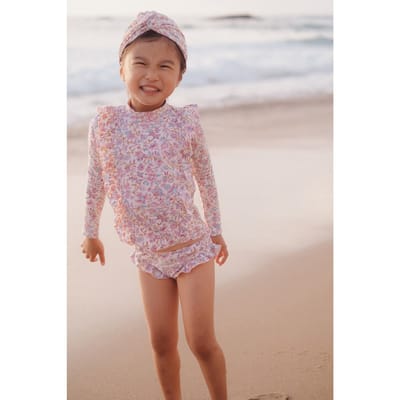 Louise Misha Bathing Turban Abina Cream Padma Mudra Size: 10-12Y | Swimwear Outlet | Unisex | Wit