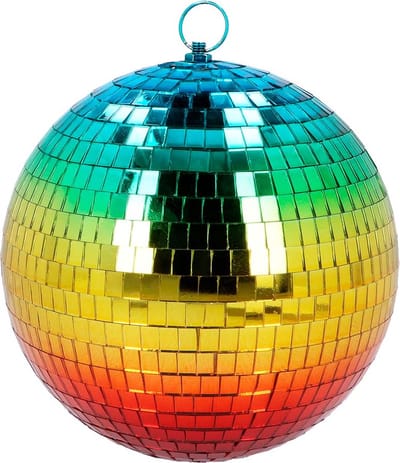 Boland - Discobal (M) regenboog - Glitter & Glamour - Glamour - 80's