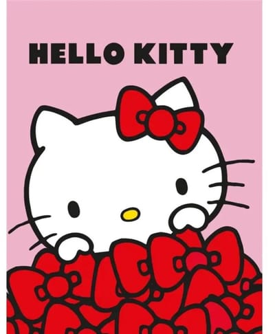 Hello Kitty fleece plaid 130 x 160 cm - polyester