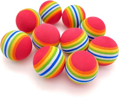 Kleurrijke Kleine Spons Ballen - 35mm Kat Speelgoed voor Indoor Training - Zachte Ballen voor Kitten en Puppy