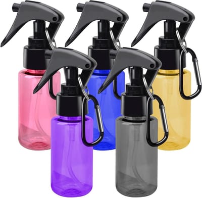 Set van 5 Mini Sprayflessen van 60 ml - Ideaal voor Reizen, Haarverzorging en Schoonmaak