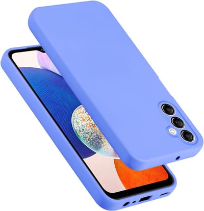 Cadorabo Hoesje geschikt voor Samsung Galaxy A14 4G / 5G / M14 in LIQUID LICHT PAARS - Beschermhoes gemaakt van flexibel TPU silicone Case Cover
