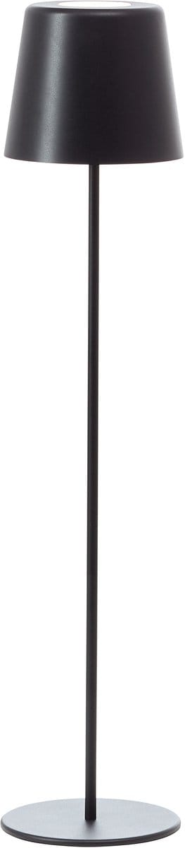 Brilliant Kaami - Buiten Vloerlamp - LED 4W - Ø 18 cm - 350 lm - 3000K - 3-steps Dimbaar - USB oplaadbaar - Geheugenfunctie - IP44 - Zwart