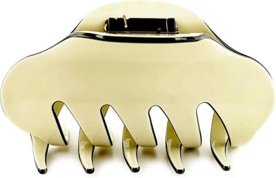 Luxe Haarklem 8 cm (Sierklem) in geschenkdoos (gebroken wit)