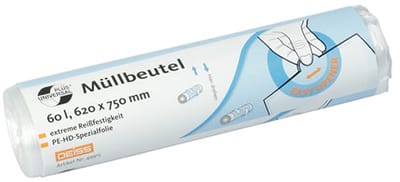 Sterke Afvalzakken 60 Liter voor Kantoor en Algemeen Gebruik - Meerlaags LDPE