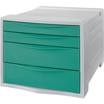 Esselte Colour'Breeze Ladenblok met 4 Laden - Antislip - Groen