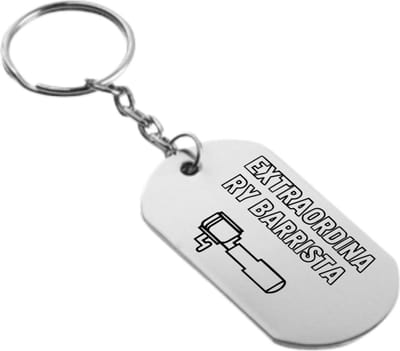 Akyol - barrista sleutelhanger - Koffie - familie vrienden collega - cadeau - 54 x 29mm