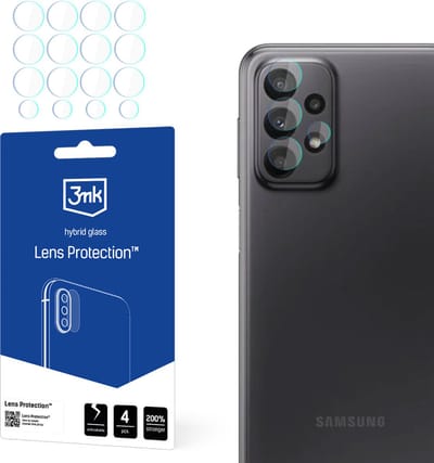 3MK Serie - Lensbescherming voor Samsung Galaxy A23 - 4 Stuks - Hardened Glass - Transparant