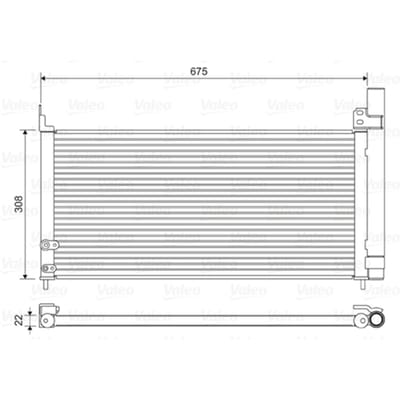 Condensator, airconditioning VALEO 814415