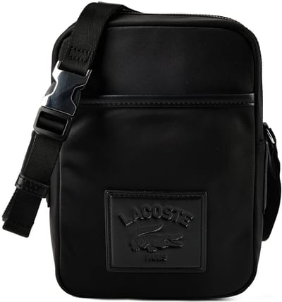LACOSTE schoudertas Vertical Camera Bag Noir zwart