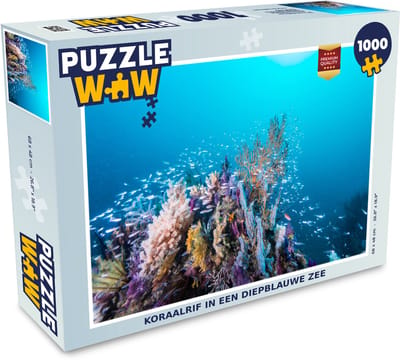 Puzzel Koraalrif in een diepblauwe zee - Legpuzzel - Puzzel 1000 stukjes volwassenen