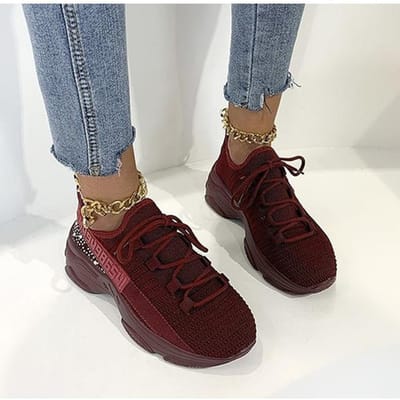 Ademende Sneakers Schoenen Voor Dames Luchtkussen Dames Casual Schoenen Zomer Herfst Mode Vrouwelijke Gevulkaniseerde Schoenen Plus Maat 41 bruin