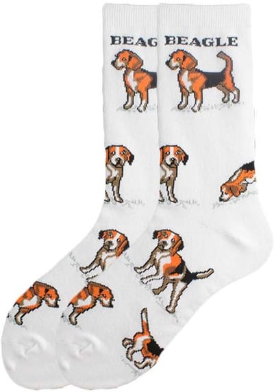 Sokken met Beagles - maat 36-41 - Sokken met Honden - Dieren sokken dames