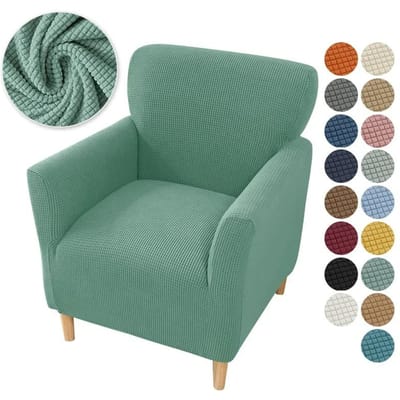 Polar Fleece Kuipstoelhoes Stretch Spandex Club Sofa Fauteuil Hoeslaken Elastische Eenpersoons Bankhoezen voor Studie Bar Counter