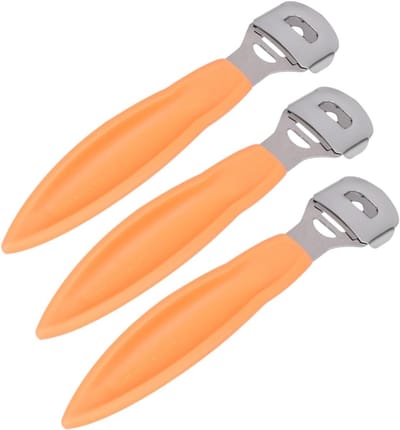 Voetverzorging Set - Pedicure Hulpmiddelen - Verwijderen Eelt - Verwisselbare Kop - 13.5 cm Lengte - Oranje