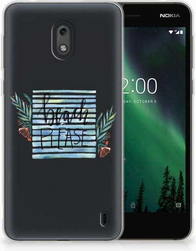Nokia 2 Telefoonhoesje met Naam Boho Beach