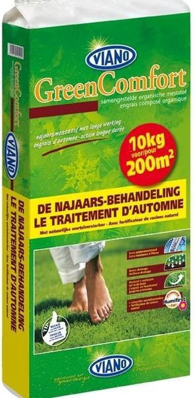 Viano Gazonmeststof -najaarsbehandeling- voor gazon 10kg - 200m²