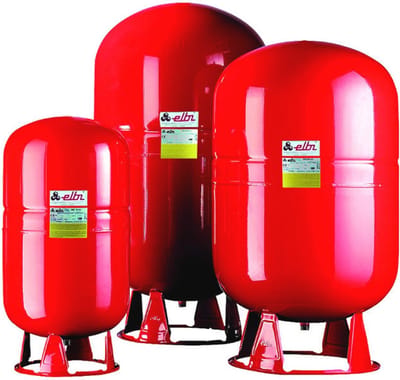 Uitbreidingsbak voor verwarming - Expansievat 80L Blauw/Rood/Wit