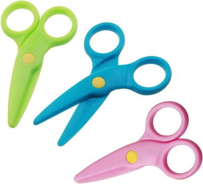 Veilige Kinderschaar 10.7 cm - Kindvriendelijke Papieren Schaar voor Creatieve Knutselprojecten - Geschikt voor Kinderen vanaf 2 Jaar