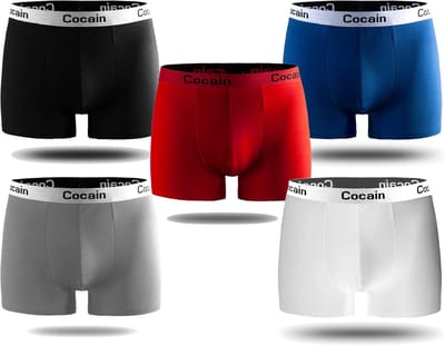 Pack van 5 Strakke Boxer Shorts Heren - Premium Kwaliteit Katoenmix
