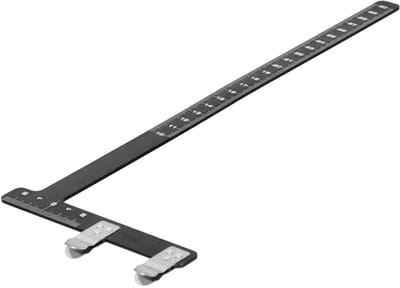 Jhubersproducts - Aluminium Boogmeetlat L-vorm - Precisie Meetinstrument voor Bogen - Geschikt voor Compound Bogen - Nauwkeurige Metingen - Ideaal voo
