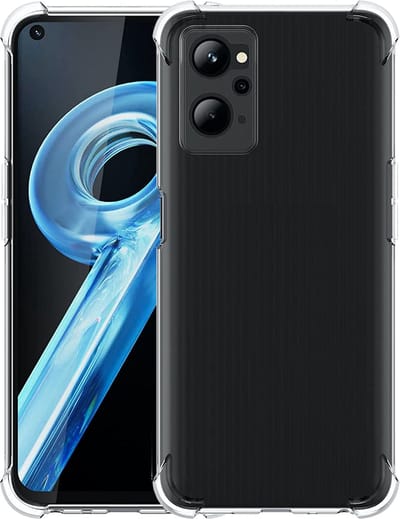 Hoesje geschikt voor Oppo A96 - Anti Shock Proof Siliconen Back Cover Case Hoes Transparant