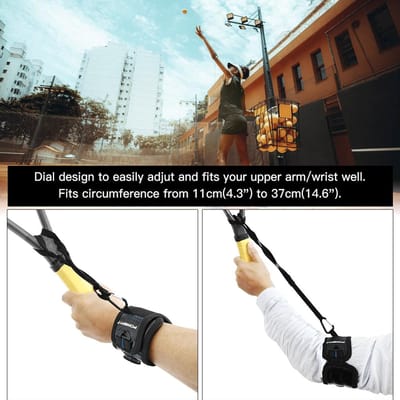Sangle de bras à cadran de Tennis, bracelet d'entraînement réglable, balançoire de Tennis, exercice Correct multicolore