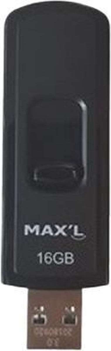 Max'L MAXL854402 USB flash drive 16 GB USB Type-A 3.0 Zwart