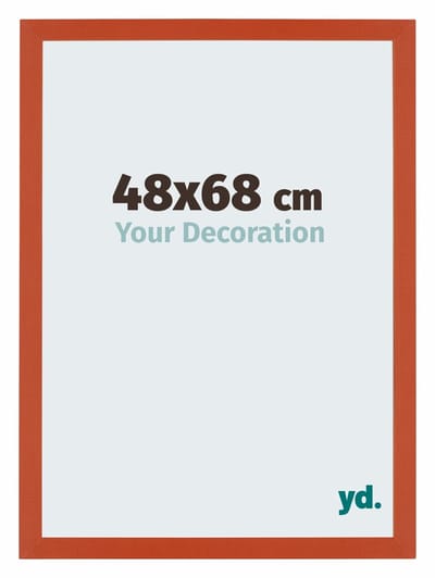 Your Decoration - Puzzellijst 48x68 cm - Oranje - Puzzellijst 500-1000 stukjes - MDF Fotolijst - Mura