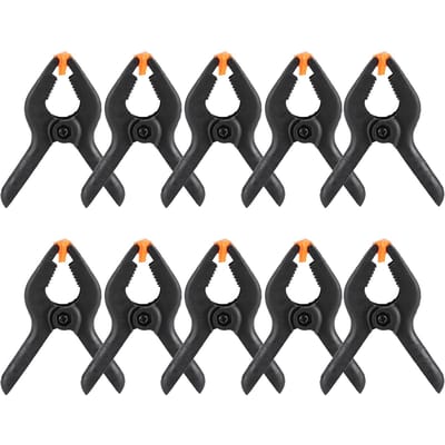 10 stuks 3 inch A Type Zwarte Multifunctionele Plastic Veer Klem Clip DIY Houtbewerkingsgereedschap gray