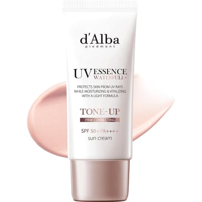 Roze Zonnescrème 35ml Waterfull Sun Cream Roze 35ml [d'Alba Officieel] Tone-Up Tone-Up