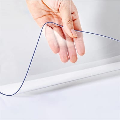Ynkkvre -Tafelbeschermer Glashelder 40x60 cm - 1,5 mm Dikte - 100% Transparant - Gemakkelijk Schoon te Maken en Waterdicht - Tafelbeschermer - Hoge Kwaliteit - Tafelzeil - Tafelkleden