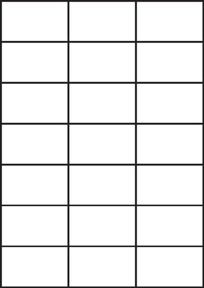 A4 etiketten 70 x 42,3 mm wit (100 vel)