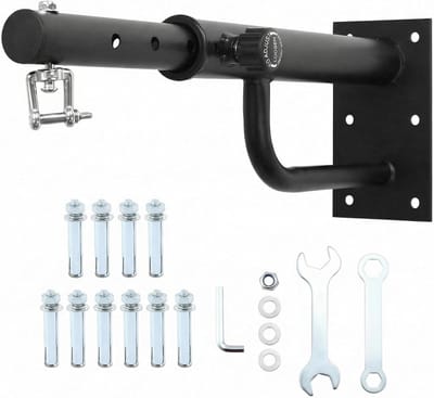 Stevige Wandbeugel voor Bokszak - Verstelbaar van 43-63 cm, Ondersteunt tot 150 kg, Inclusief Montagebeugels en Schroeven