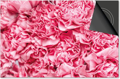 Inductie beschermer 60x60 - afdekplaat inductie mat - Dietrix Kookplaat beschermer - Exclusief - Flowers 17 - Pioen zachtroze