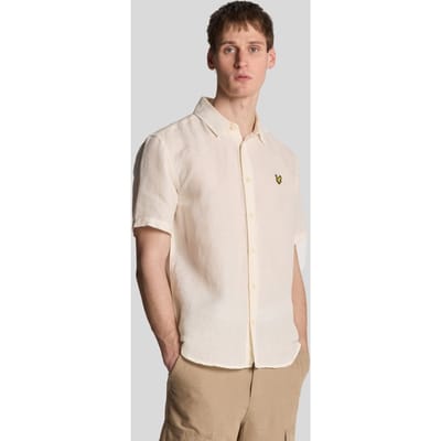 Lyle & Scott Hennep Korte Mouwen Shirt - Beige