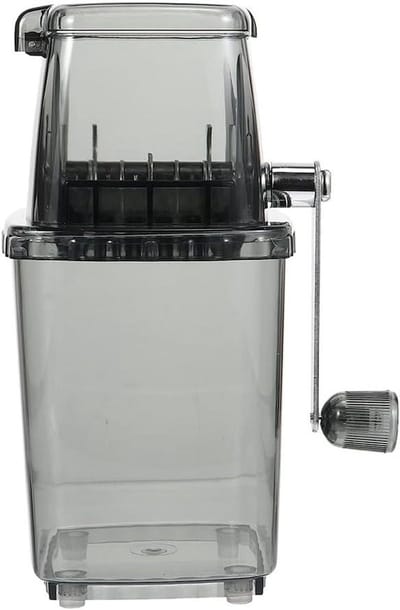 IJs Crusher - Handmatige IJsmaker - Drankjes Koelen - Compact Ontwerp - 2 Liter - Zwart