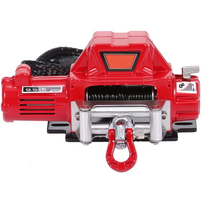 Compatibel met 1/10 RC auto Automatische lier RC lier Draadloze RC auto decoratie Gesimuleerd rood