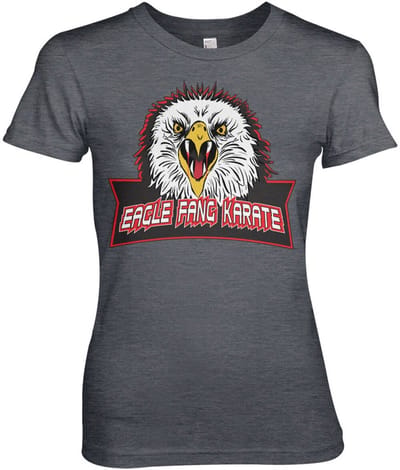 Cobra Kai Eagle Fang Karate Girly Tee dames-T-shirt Dark-Heather