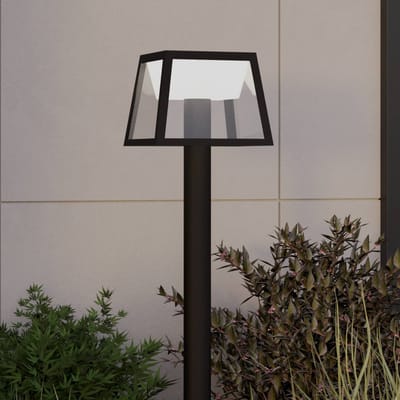 EGLO Altilia Solar Priklamp - Staande lamp Buiten - zonne-energie - LED - 106 cm - Zwart/Wit