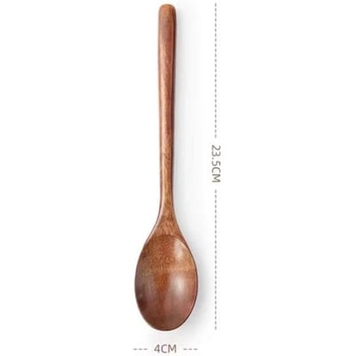 2 stuks Houten Lepel Keuken Kookgerei Gereedschap Soep Theelepel Servies Catering Kookgereedschap Koffie Soep Theelepel Honinglepel white