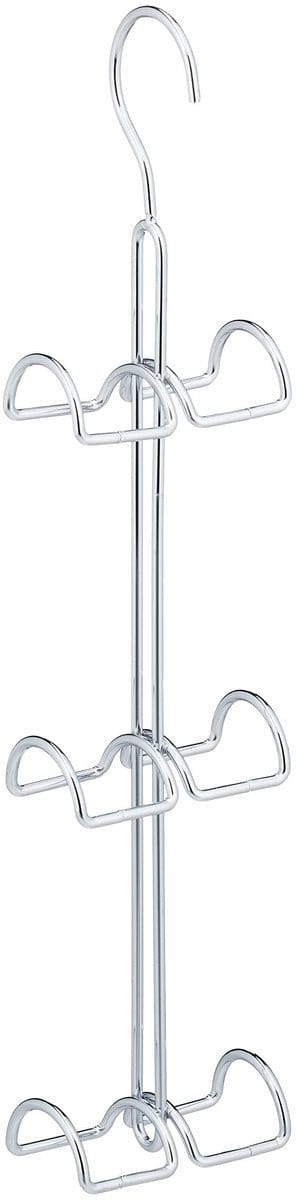 3x tassen opberger 6 haken, ruimtebesparend handtassen opbergen, tashanger metaal, handtashanger, zilver