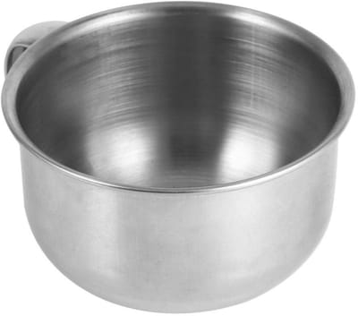 Dailygoods- Scheerkom Roestvrij Staal - Scheerzeepbeker - Scheerkombeker - Duurzaam - Stijlvol - Handig in gebruik - Scheerkommetje