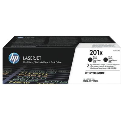 HP 201X (CF400XD) Toner 2x Zwart Hoge capaciteit - Multipack
