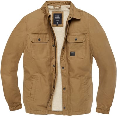 Vintage Industries Übergangsjacke Dean Sherpa Dark Tan-3XL